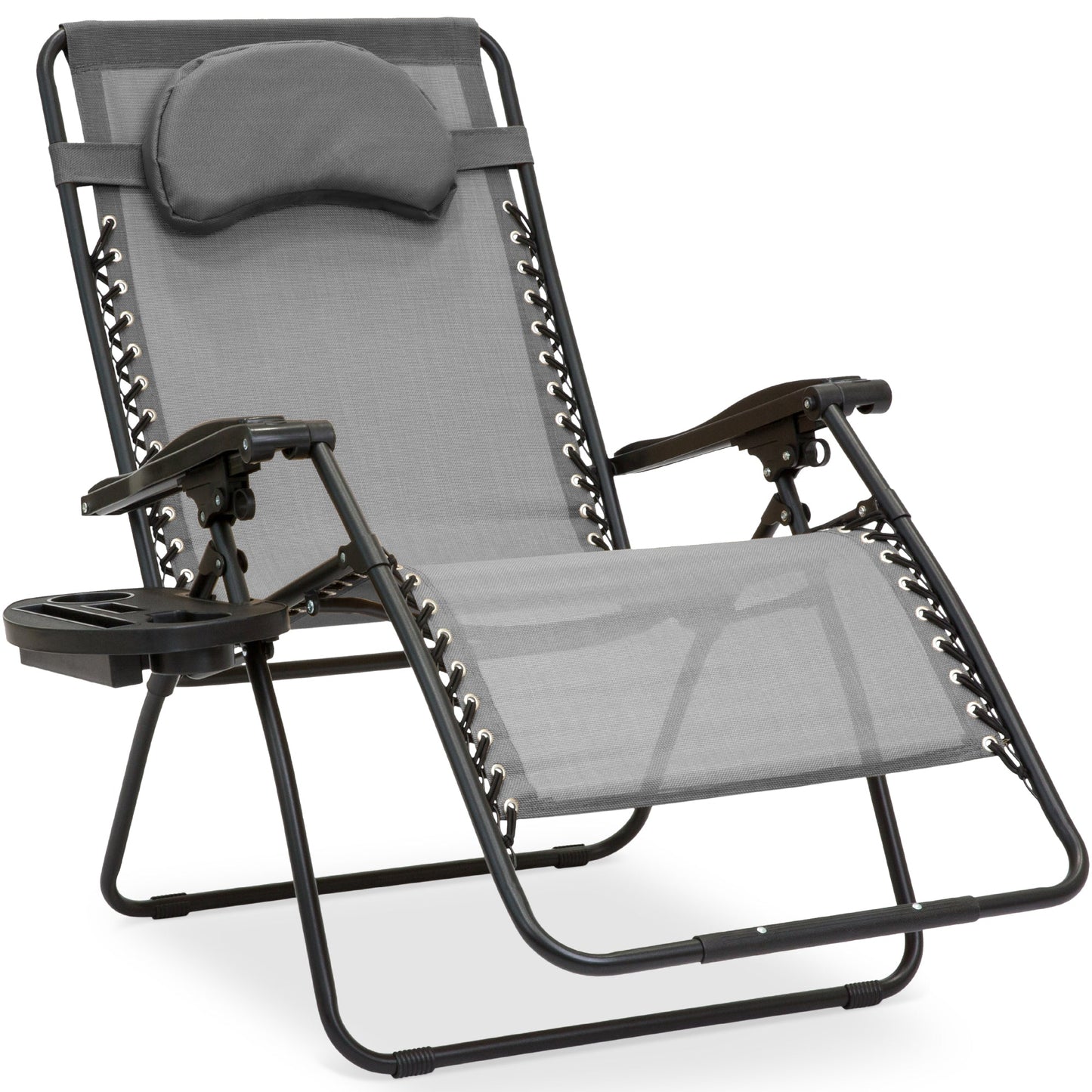Oversized Reclining Zero Gravity Chair Lounger with Cup Holder Pillow with practical style for home spaces