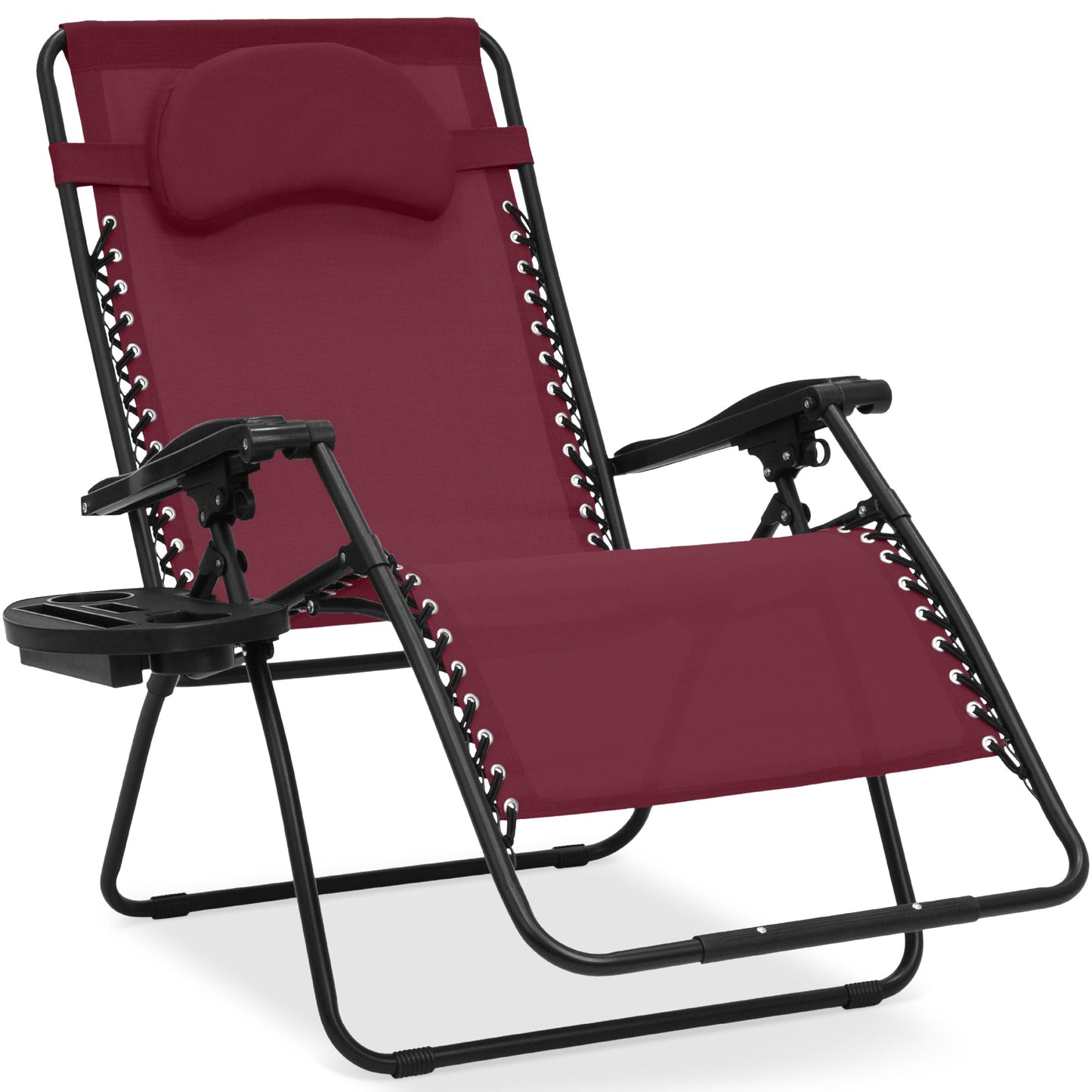 Oversized Reclining Zero Gravity Chair Lounger with Cup Holder Pillow with practical style for home spaces