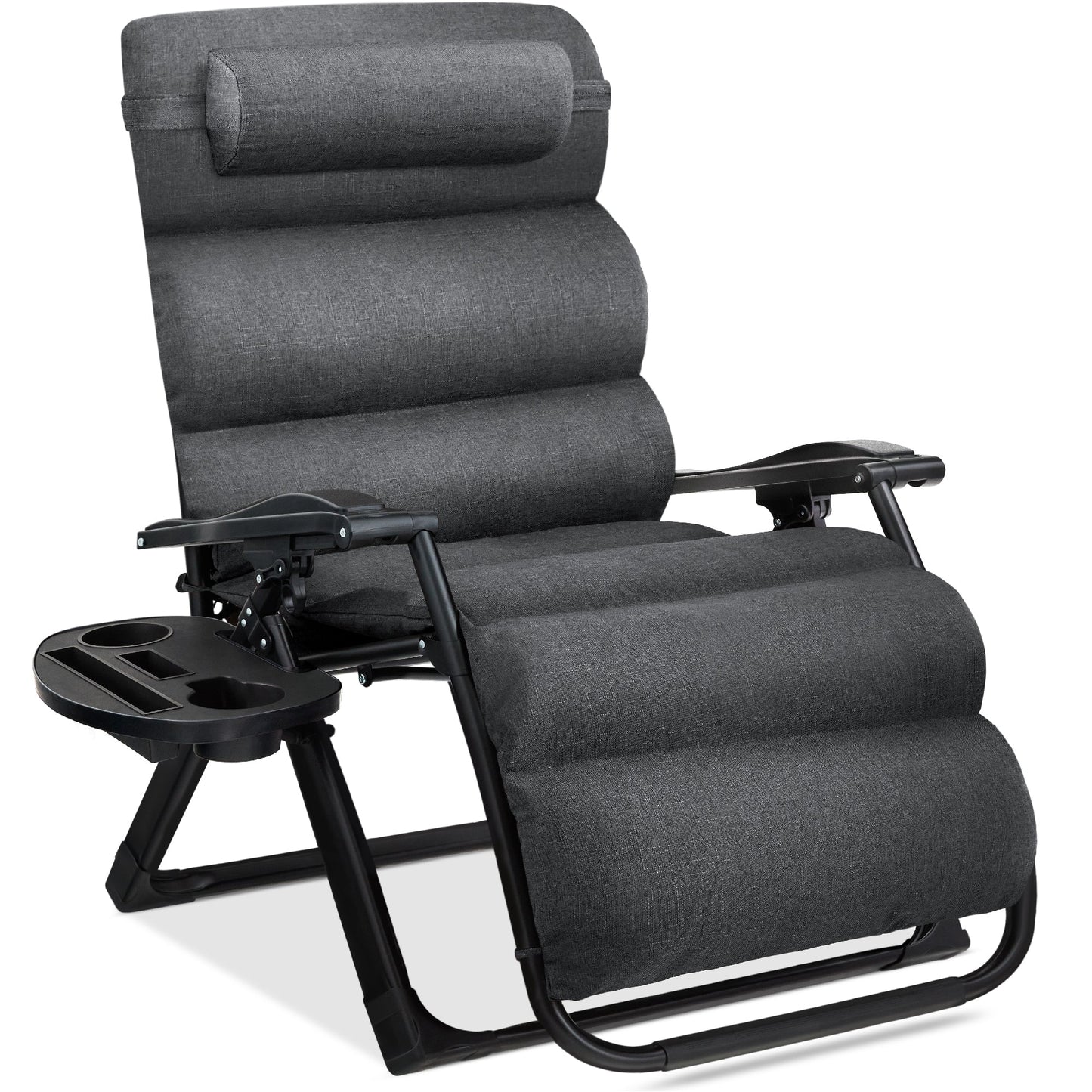 Oversized Zero Gravity Chair Folding Outdoor Recliner with Removable Cushion with practical outdoor-ready details