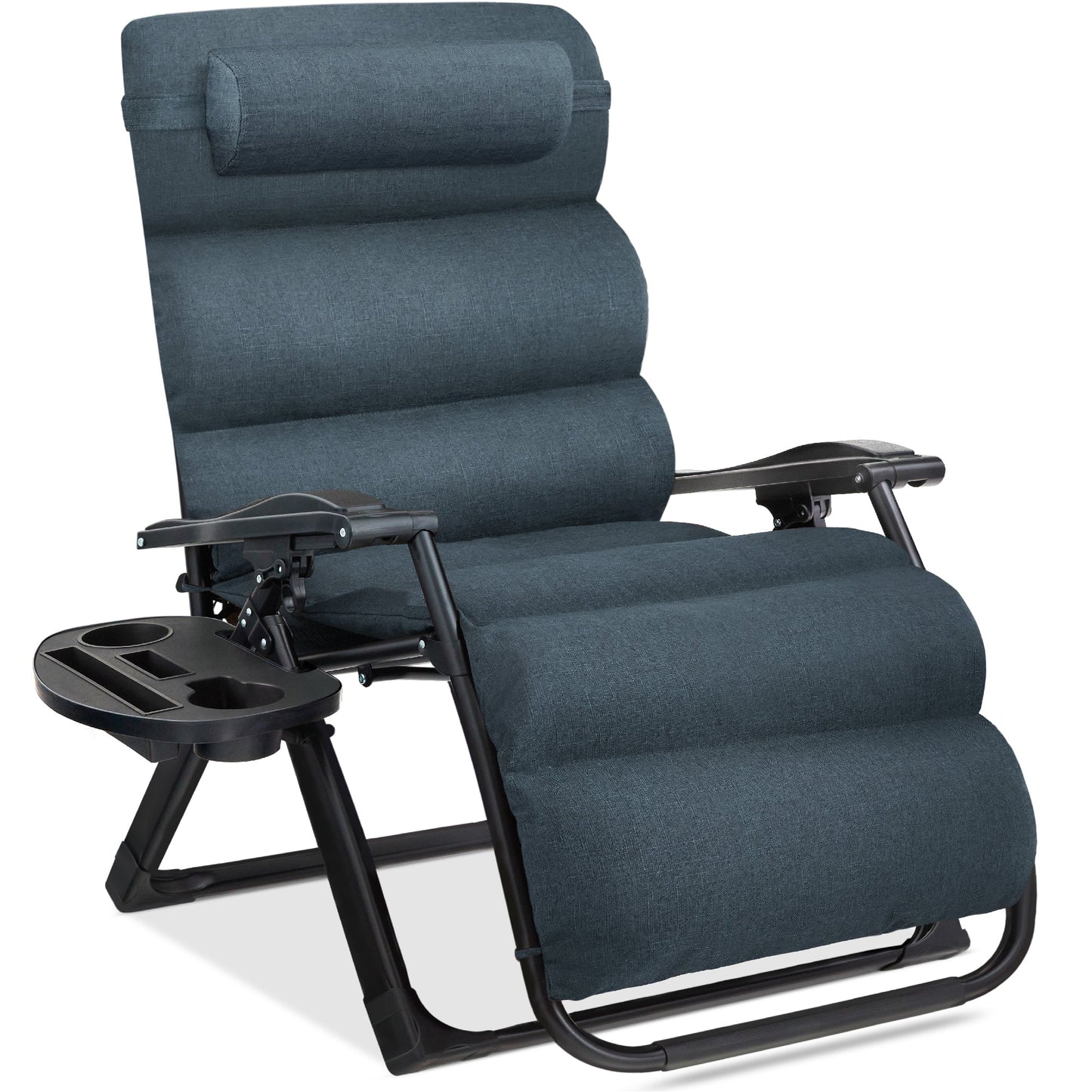 Oversized Zero Gravity Chair Folding Outdoor Recliner with Removable Cushion with practical outdoor-ready details