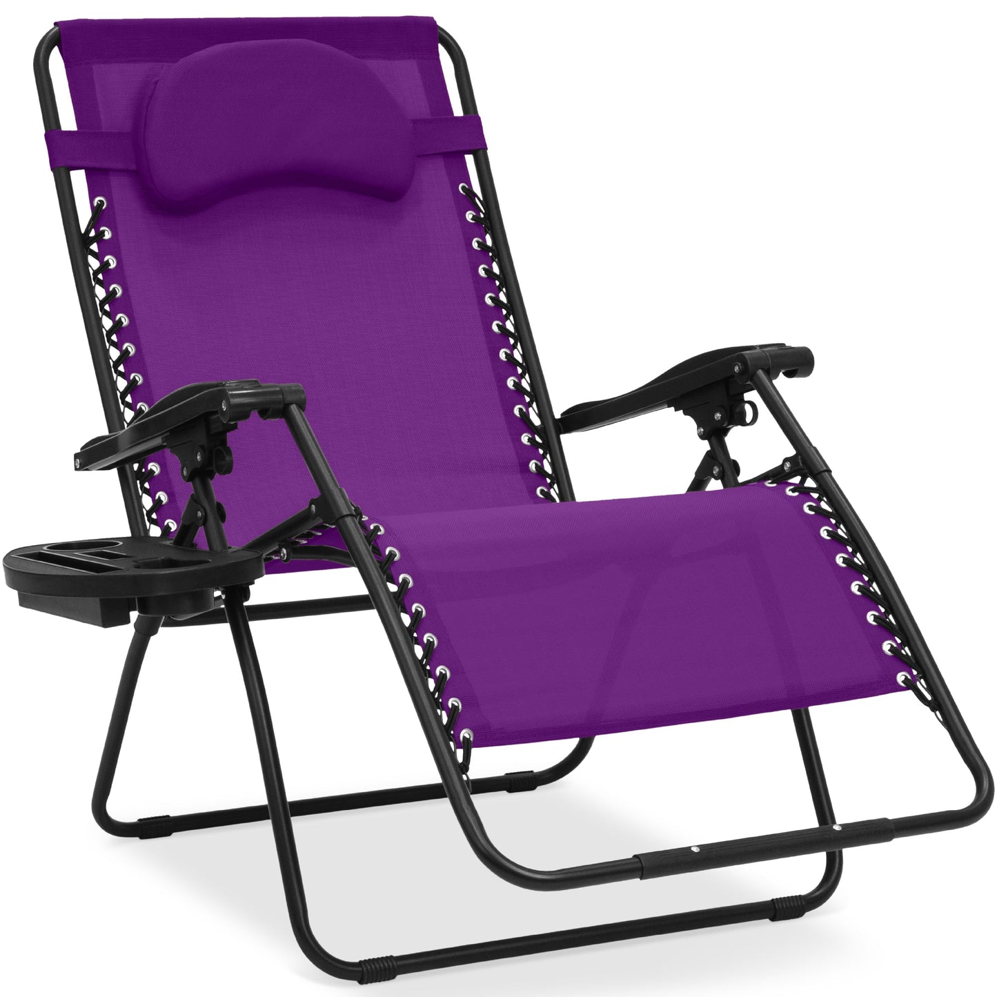 Oversized Reclining Zero Gravity Chair Lounger with Cup Holder Pillow with practical style for home spaces