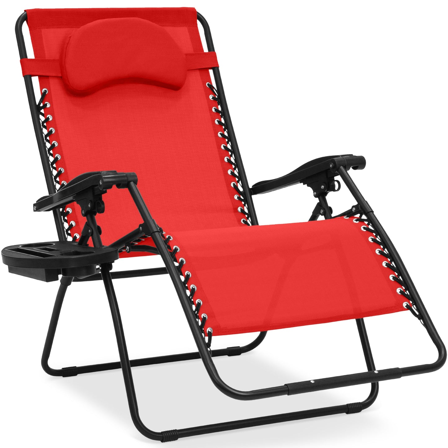Oversized Reclining Zero Gravity Chair Lounger with Cup Holder Pillow with practical style for home spaces