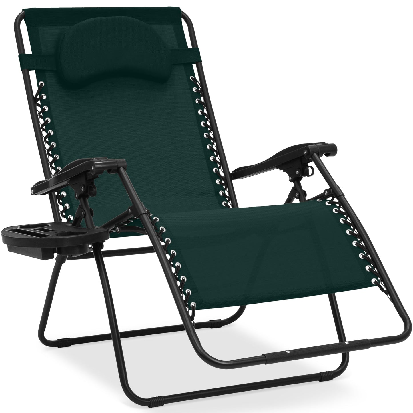 Oversized Reclining Zero Gravity Chair Lounger with Cup Holder Pillow with practical style for home spaces