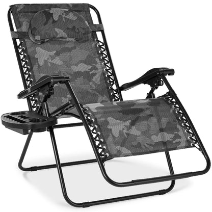 Oversized Reclining Zero Gravity Chair Lounger with Cup Holder Pillow with practical style for home spaces