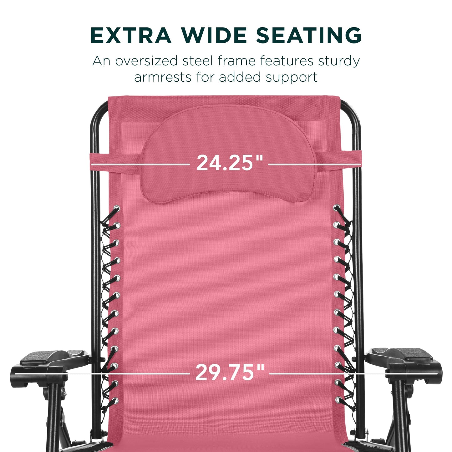 Oversized Reclining Zero Gravity Chair Lounger with Cup Holder Pillow with practical style for home spaces