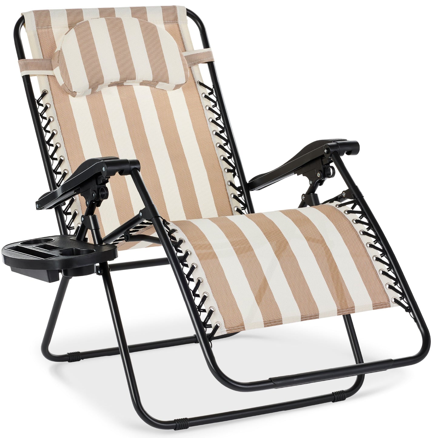 Oversized Reclining Zero Gravity Chair Lounger with Cup Holder Pillow with practical style for home spaces