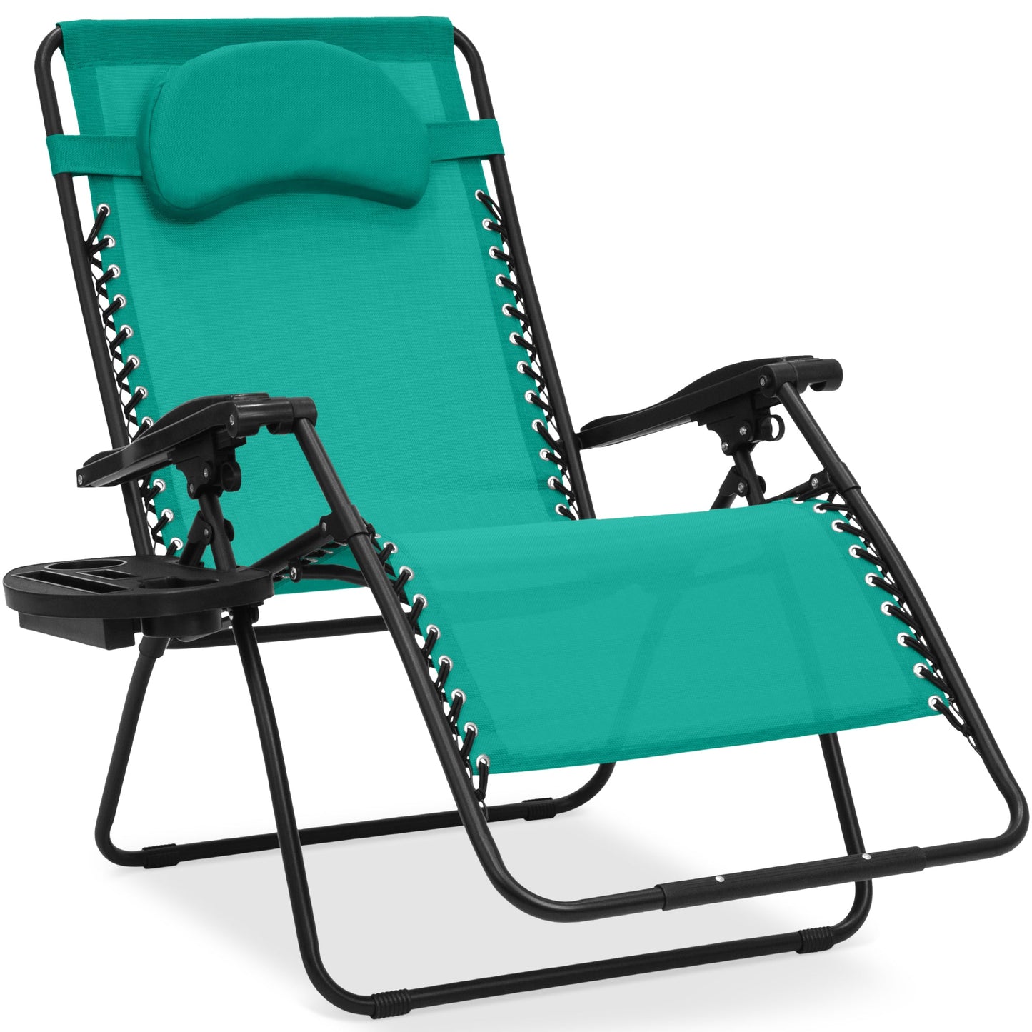 Oversized Reclining Zero Gravity Chair Lounger with Cup Holder Pillow with practical style for home spaces