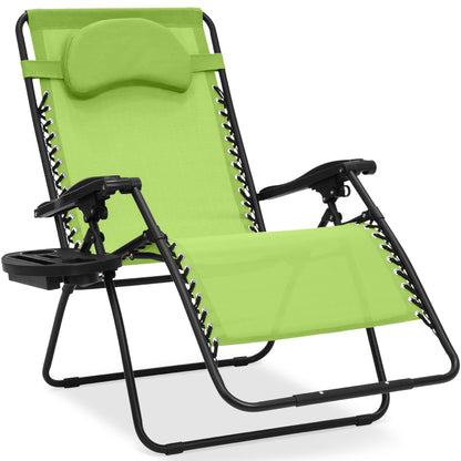 Oversized Reclining Zero Gravity Chair Lounger with Cup Holder Pillow with practical style for home spaces