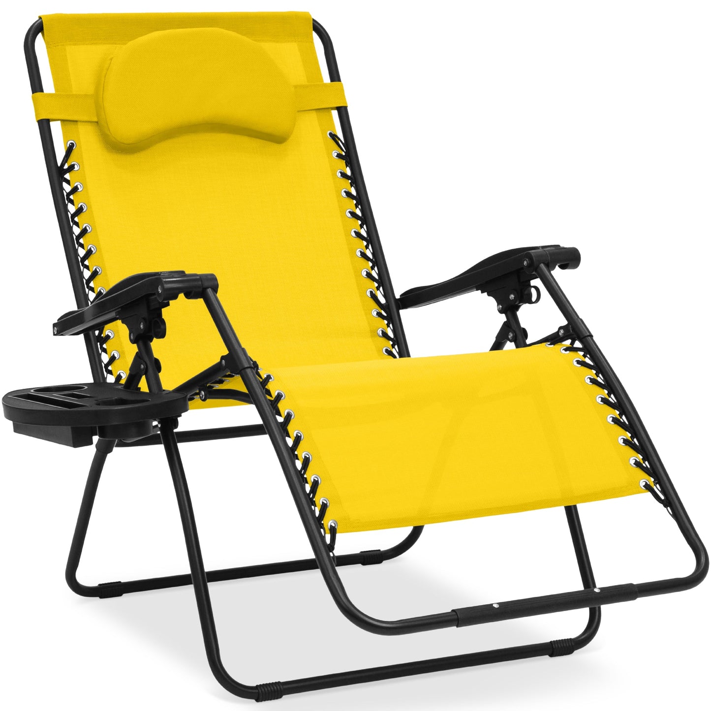 Oversized Reclining Zero Gravity Chair Lounger with Cup Holder Pillow with practical style for home spaces