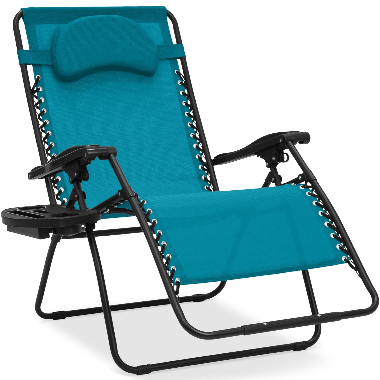Oversized Reclining Zero Gravity Chair Lounger with Cup Holder Pillow with practical style for home spaces