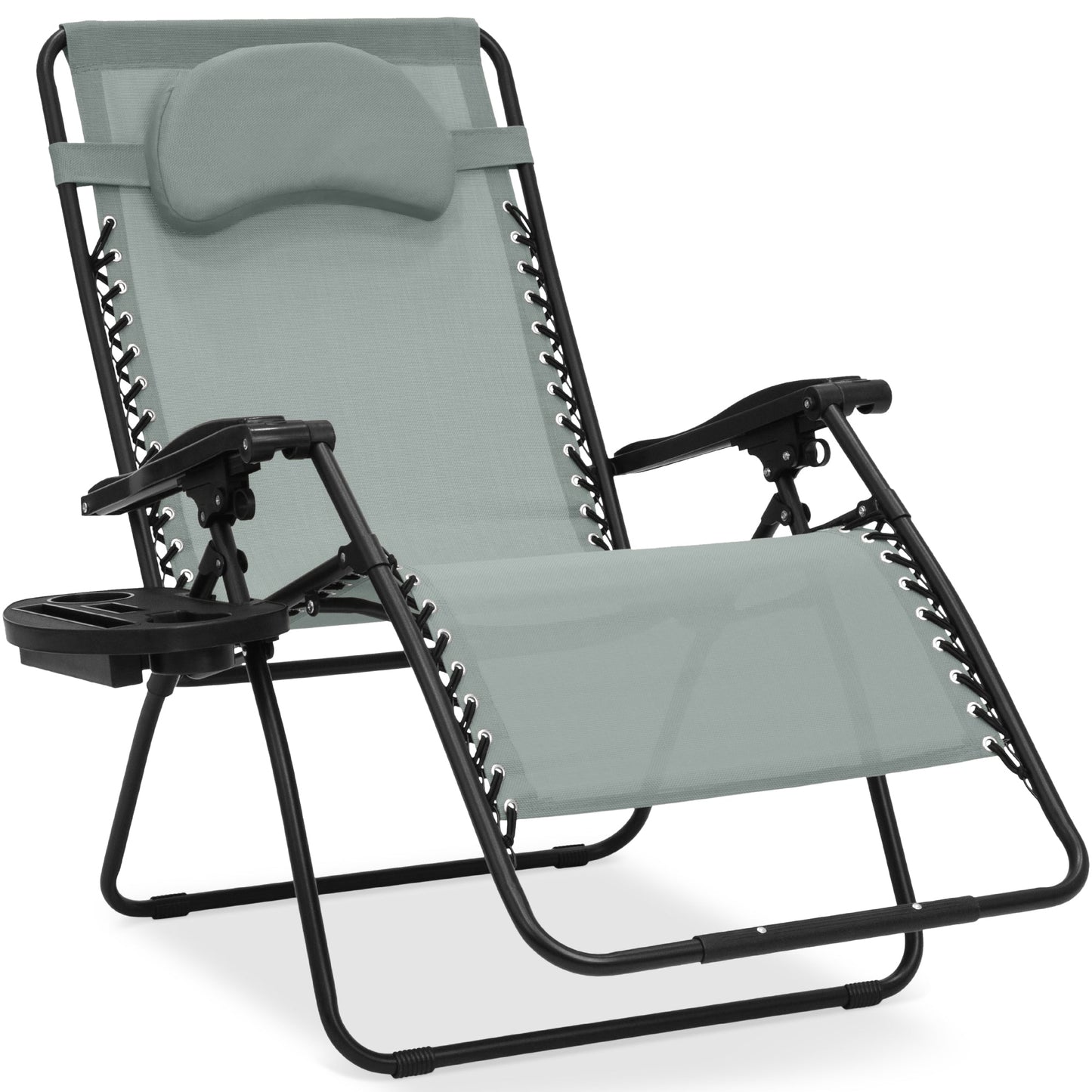 Oversized Reclining Zero Gravity Chair Lounger with Cup Holder Pillow with practical style for home spaces