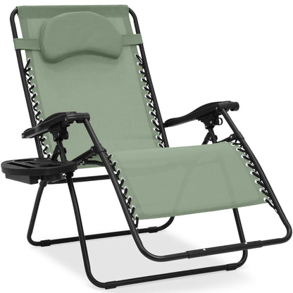 Oversized Reclining Zero Gravity Chair Lounger with Cup Holder Pillow with practical style for home spaces