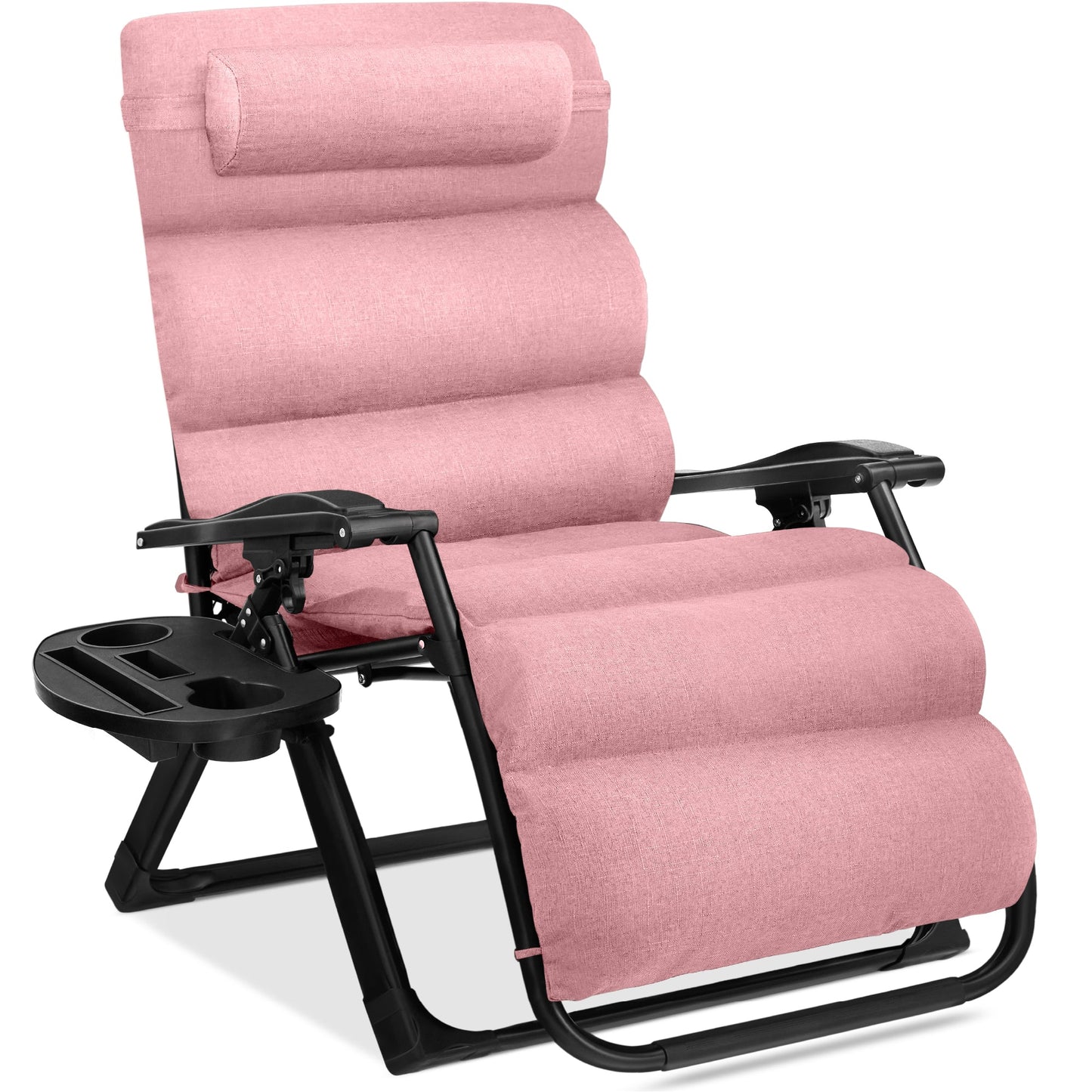 Oversized Zero Gravity Chair Folding Outdoor Recliner with Removable Cushion with practical outdoor-ready details