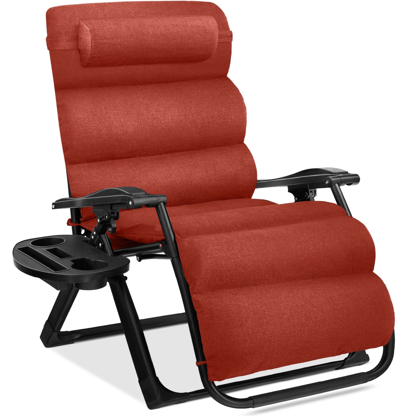 Oversized Zero Gravity Chair Folding Outdoor Recliner with Removable Cushion with practical outdoor-ready details