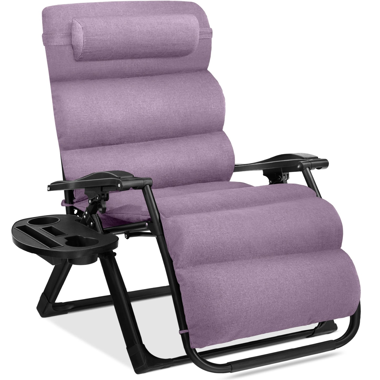 Oversized Zero Gravity Chair Folding Outdoor Recliner with Removable Cushion with practical outdoor-ready details