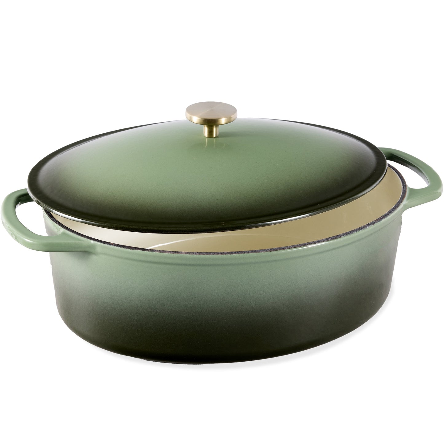 Oval Cast-Iron Dutch Oven Kitchen Cookware with Enamel - 7.5qt for home, family, and everyday needs