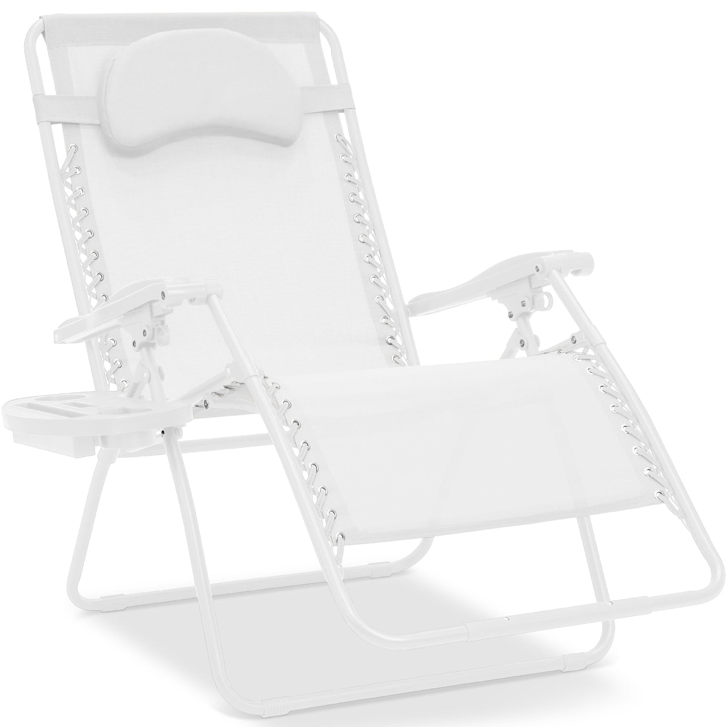 Oversized Reclining Zero Gravity Chair Lounger with Cup Holder Pillow with practical style for home spaces