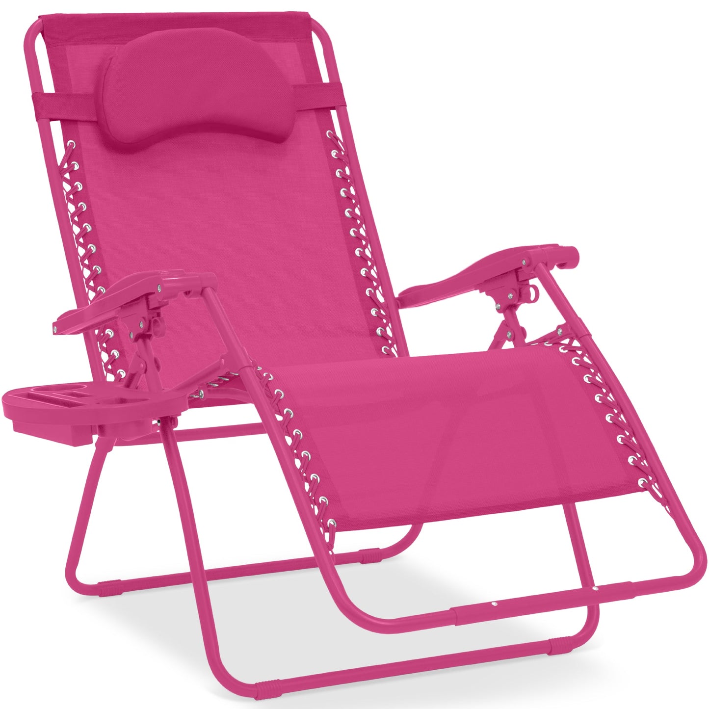Oversized Reclining Zero Gravity Chair Lounger with Cup Holder Pillow with practical style for home spaces
