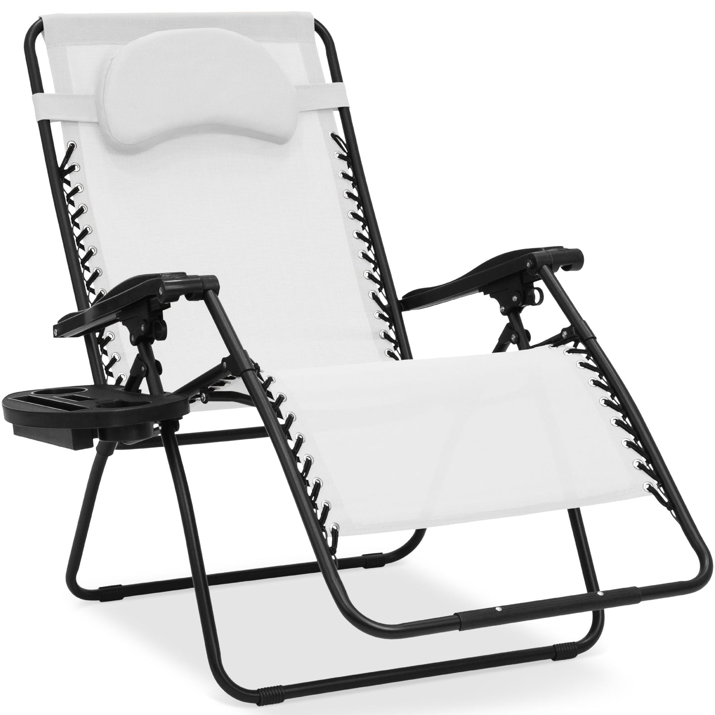 Oversized Reclining Zero Gravity Chair Lounger with Cup Holder Pillow with practical style for home spaces