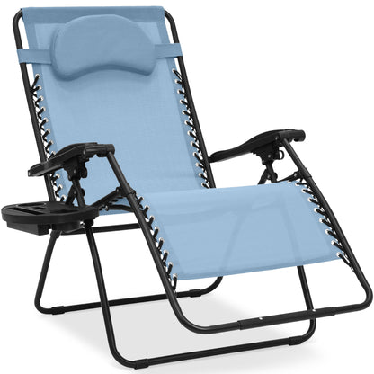 Oversized Reclining Zero Gravity Chair Lounger with Cup Holder Pillow with practical style for home spaces