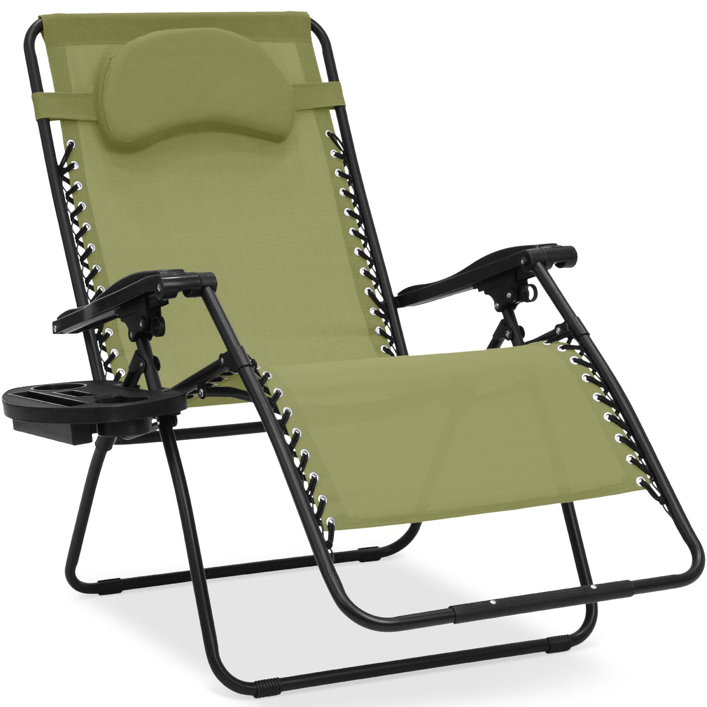 Oversized Reclining Zero Gravity Chair Lounger with Cup Holder Pillow with practical style for home spaces