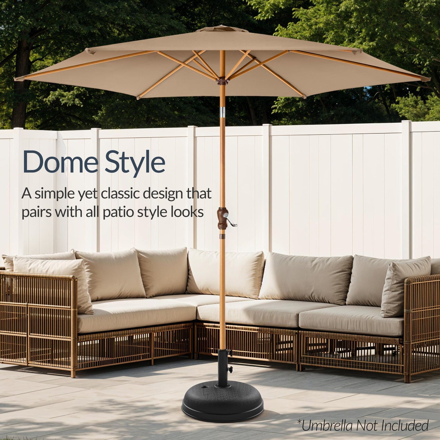 Plastic Patio Umbrella Base Pole Holder Accessory with Adjustable Knob with practical outdoor-ready details