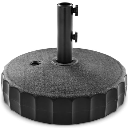 Plastic Patio Umbrella Base Pole Holder Accessory with Adjustable Knob for outdoor comfort and convenience