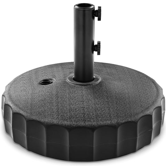 Plastic Patio Umbrella Base Pole Holder Accessory with Adjustable Knob for outdoor comfort and convenience
