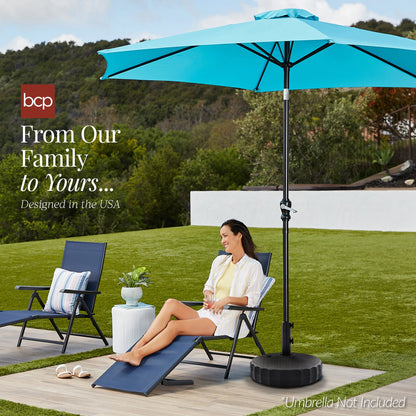 Plastic Patio Umbrella Base Pole Holder Accessory with Adjustable Knob for outdoor comfort and convenience