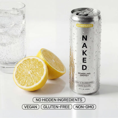 Lemonade Naked Sparkling Energy - Lemonade, Clean Everyday Nutrition