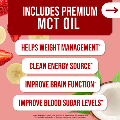 Strawberry Banana Protein Shake - Strawberry Banana, Clean Everyday Nutrition