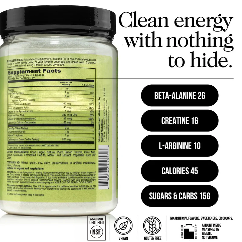 Watermelon Pre Workout Supplement - Watermelon, Clean Energy Training Support