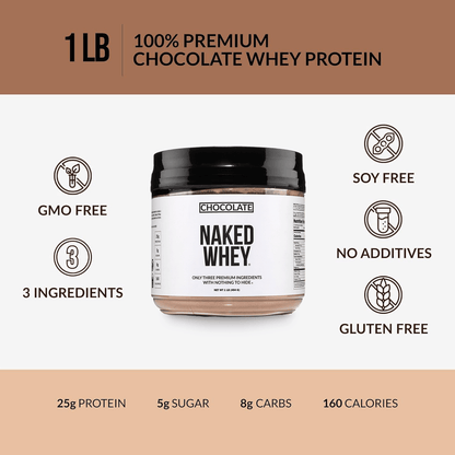 Chocolate Whey Protein Powder 1lb - Chocolate, Clean Daily Protein Support