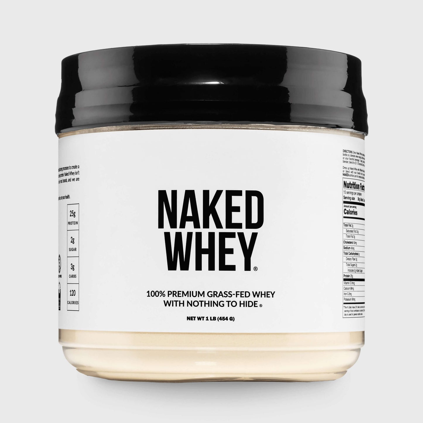 Grass Fed Whey Protein Powder - Unflavored, Clean Daily Protein Support