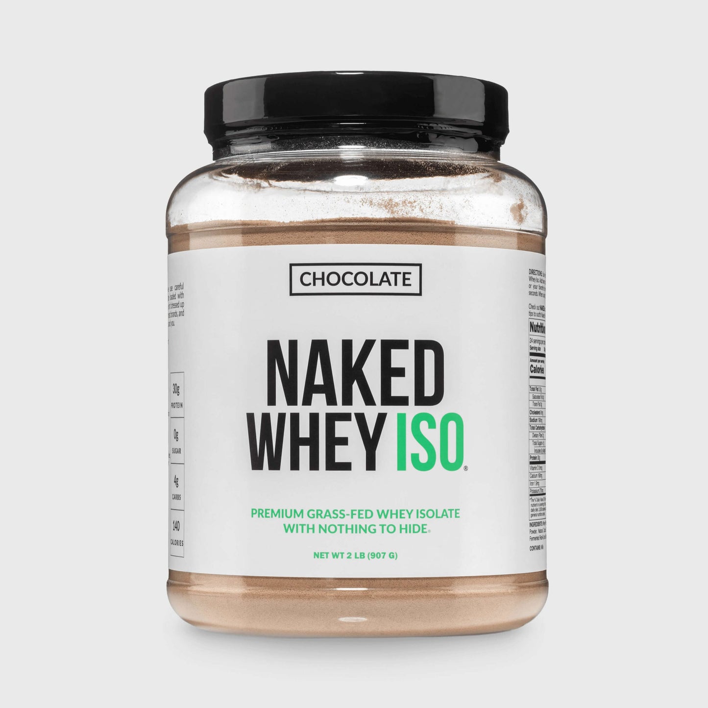 Chocolate Grass-Fed Whey Isolate Protein Powder - Chocolate, Clean Daily Protein Support