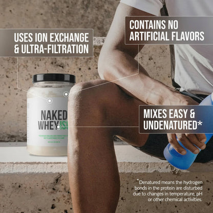 Grass Fed Whey Isolate Protein Powder - Unflavored, Clean Daily Protein Support