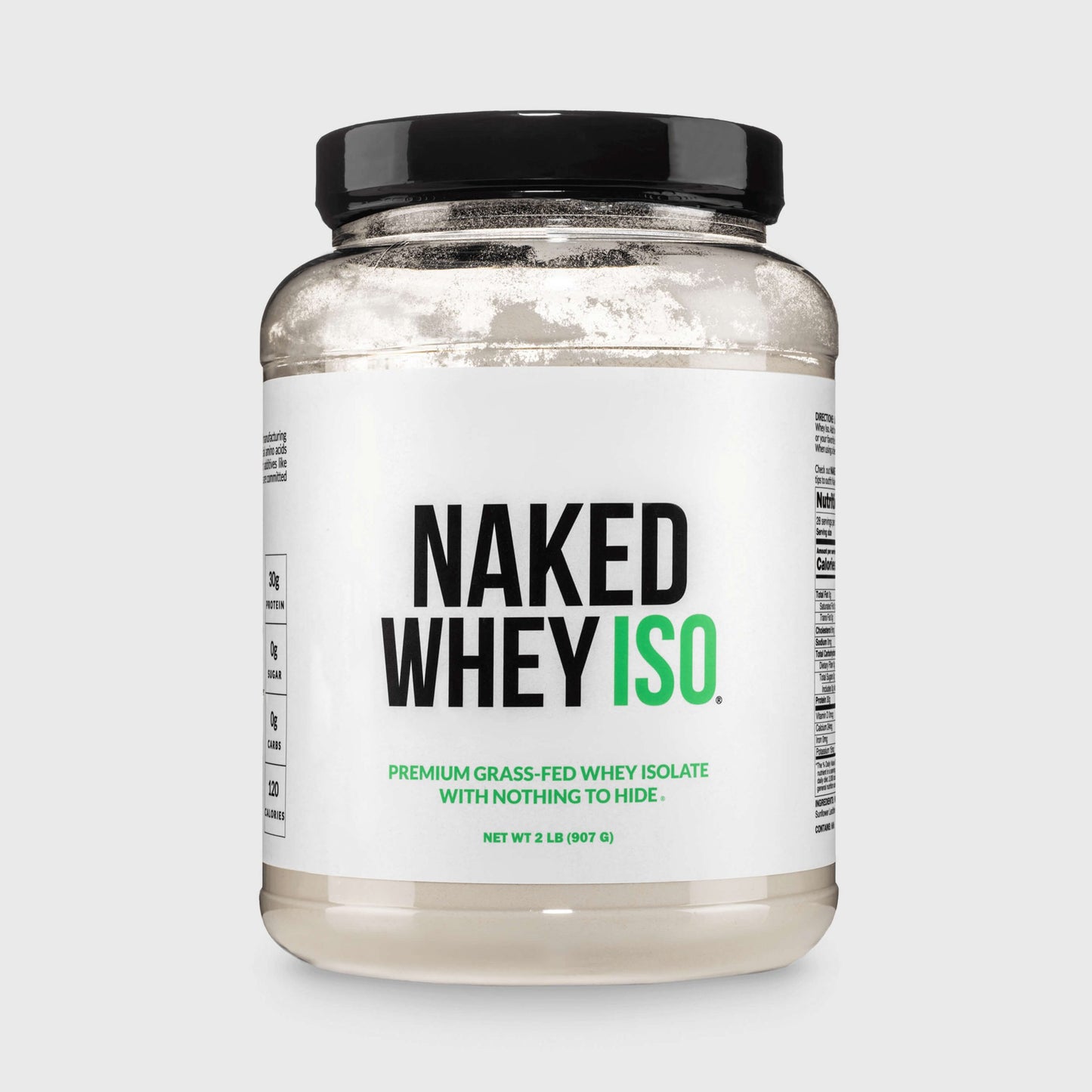 Grass Fed Whey Isolate Protein Powder - Unflavored, Clean Daily Protein Support