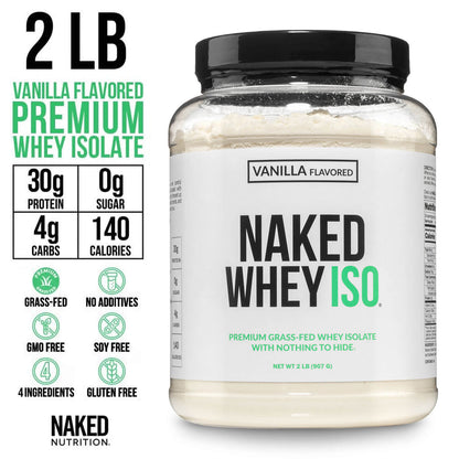 Vanilla Grass-Fed Whey Isolate Protein Powder - Vanilla, Clean Daily Protein Support