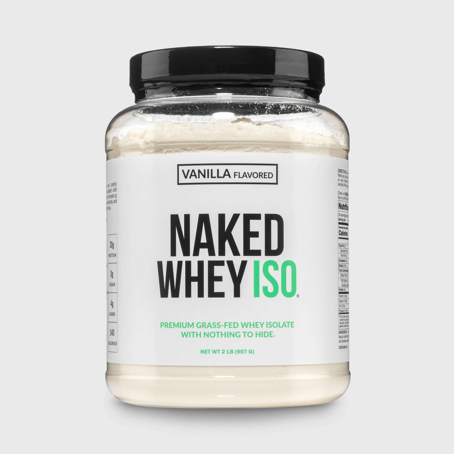 Vanilla Grass-Fed Whey Isolate Protein Powder - Vanilla, Clean Daily Protein Support