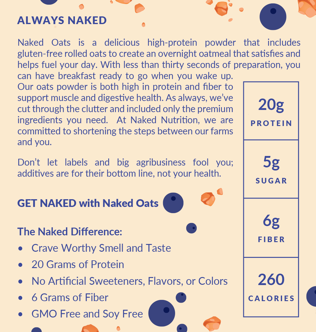 Blueberry Cobbler Protein Oats - Blueberry Cobbler, Clean Everyday Nutrition