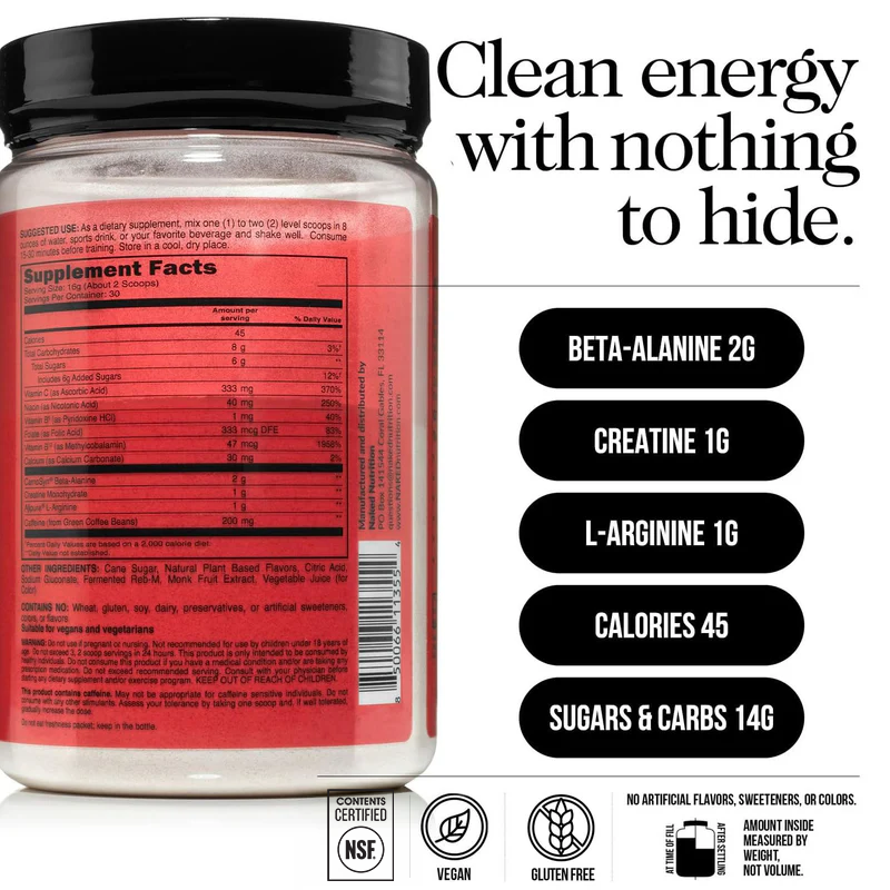 Cherry Lime Pre Workout Supplement - Cherry Lime, Clean Energy Training Support