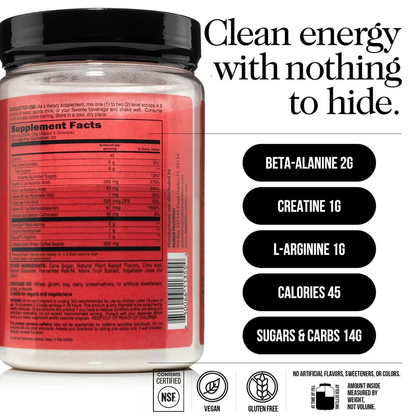 Cherry Lime Pre Workout Supplement - Cherry Lime, Clean Energy Training Support