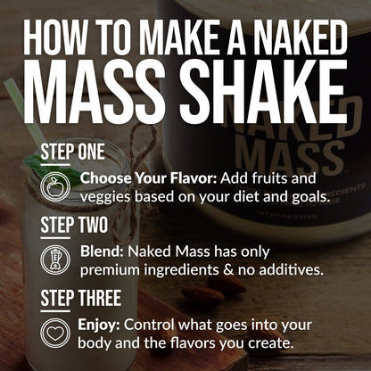 Chocolate Peanut Butter Mass Gainer Protein Supplement - Chocolate PB, High Calorie Muscle Support