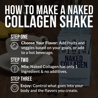 Collagen Peptides Packets - Stick Packs, Skin Hair Joint Support