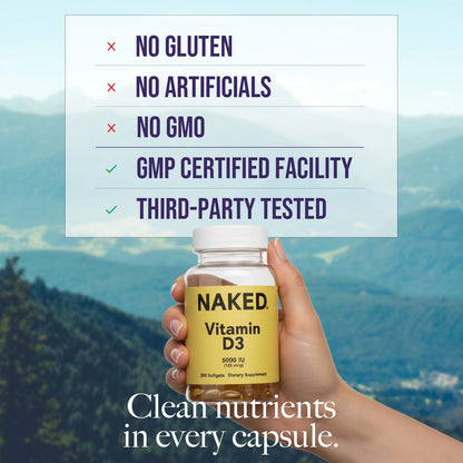Daily Vitamin D3 Supplement - Vitamin D3, Clean Everyday Nutrition