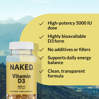 Daily Vitamin D3 Supplement - Vitamin D3, Clean Everyday Nutrition