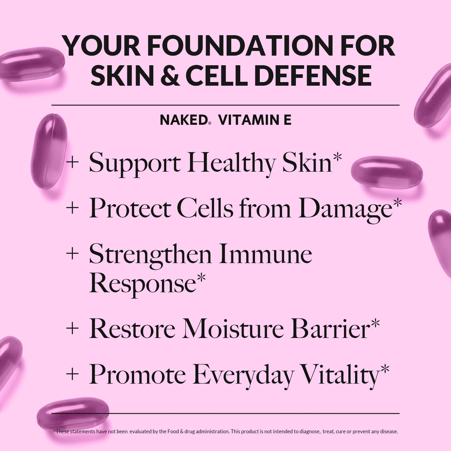 Daily Vitamin E Supplement - Vitamin E, Clean Everyday Nutrition