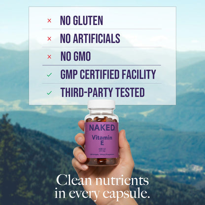 Daily Vitamin E Supplement - Vitamin E, Clean Everyday Nutrition
