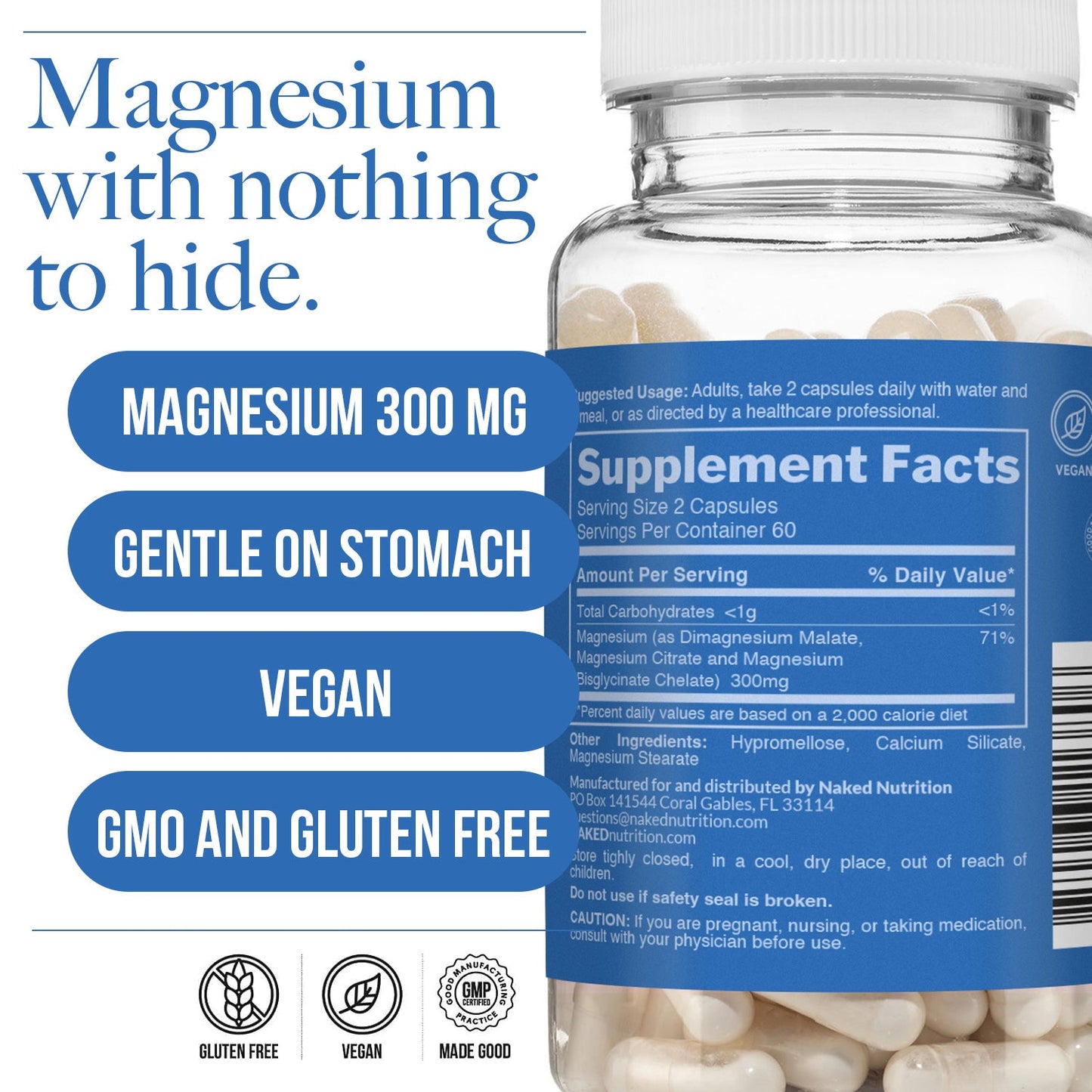 Daily Magnesium Supplement - Magnesium, Clean Everyday Nutrition