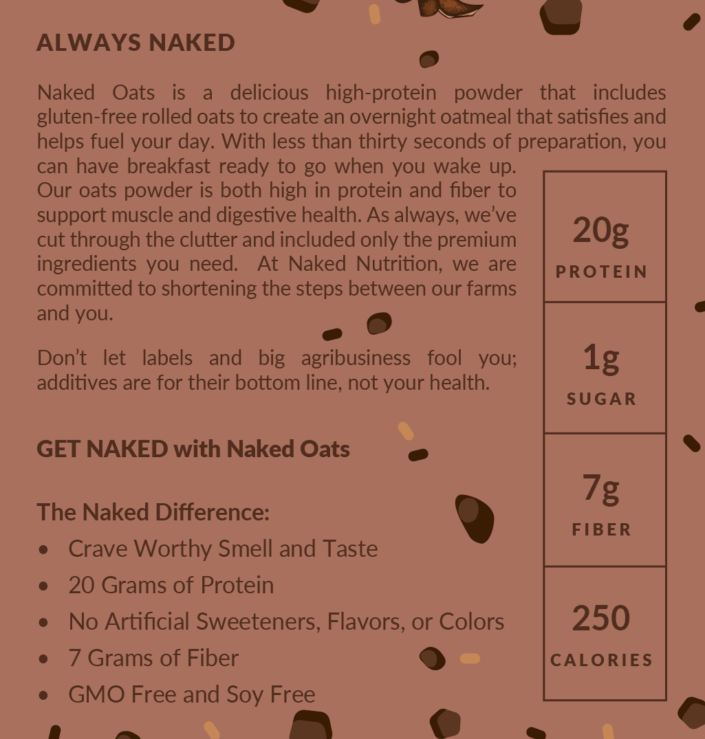 Double Chocolate Protein Oats - Double Chocolate, Clean Everyday Nutrition